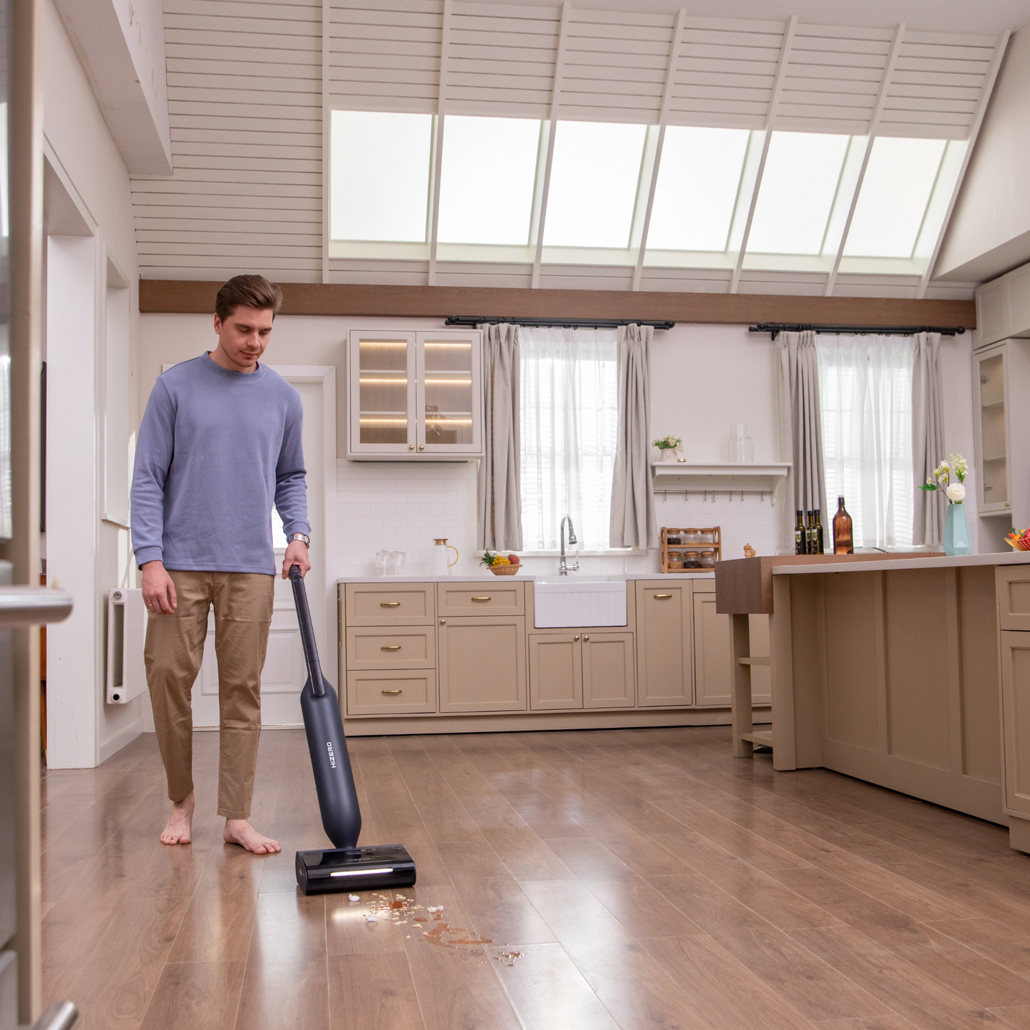 HIZERO F600 - Nettoyeur de Sols Durs Premium