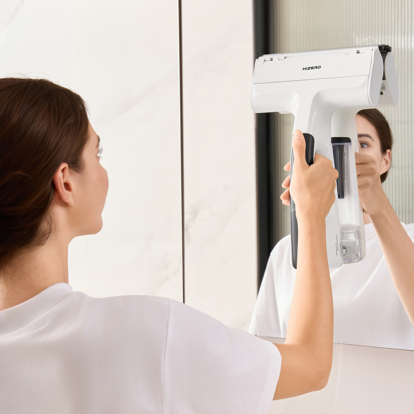 HIZERO H100SR - Nettoyeur Multi-Surfaces Portatif avec bac à déchets