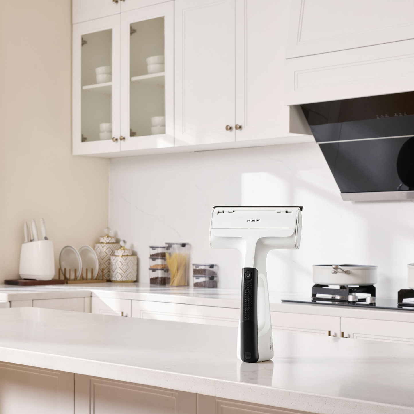HIZERO H100SR - Nettoyeur Multi-Surfaces Portatif avec bac à déchets