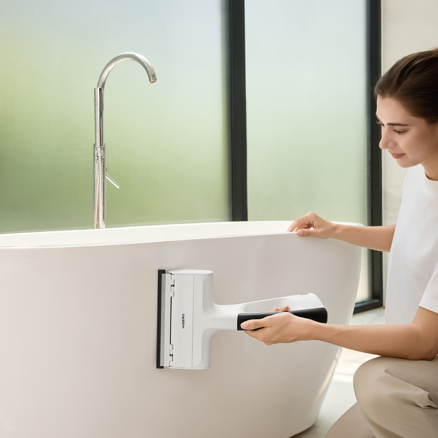 HIZERO H100SR - Nettoyeur Multi-Surfaces Portatif avec bac à déchets